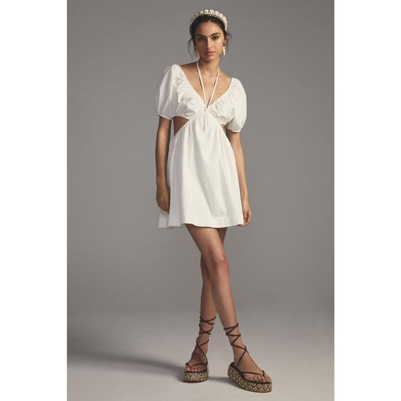 NWT Anthropologie Forever That Girl Cut-Out Mini Dress - Medium - Picture 1 of 4